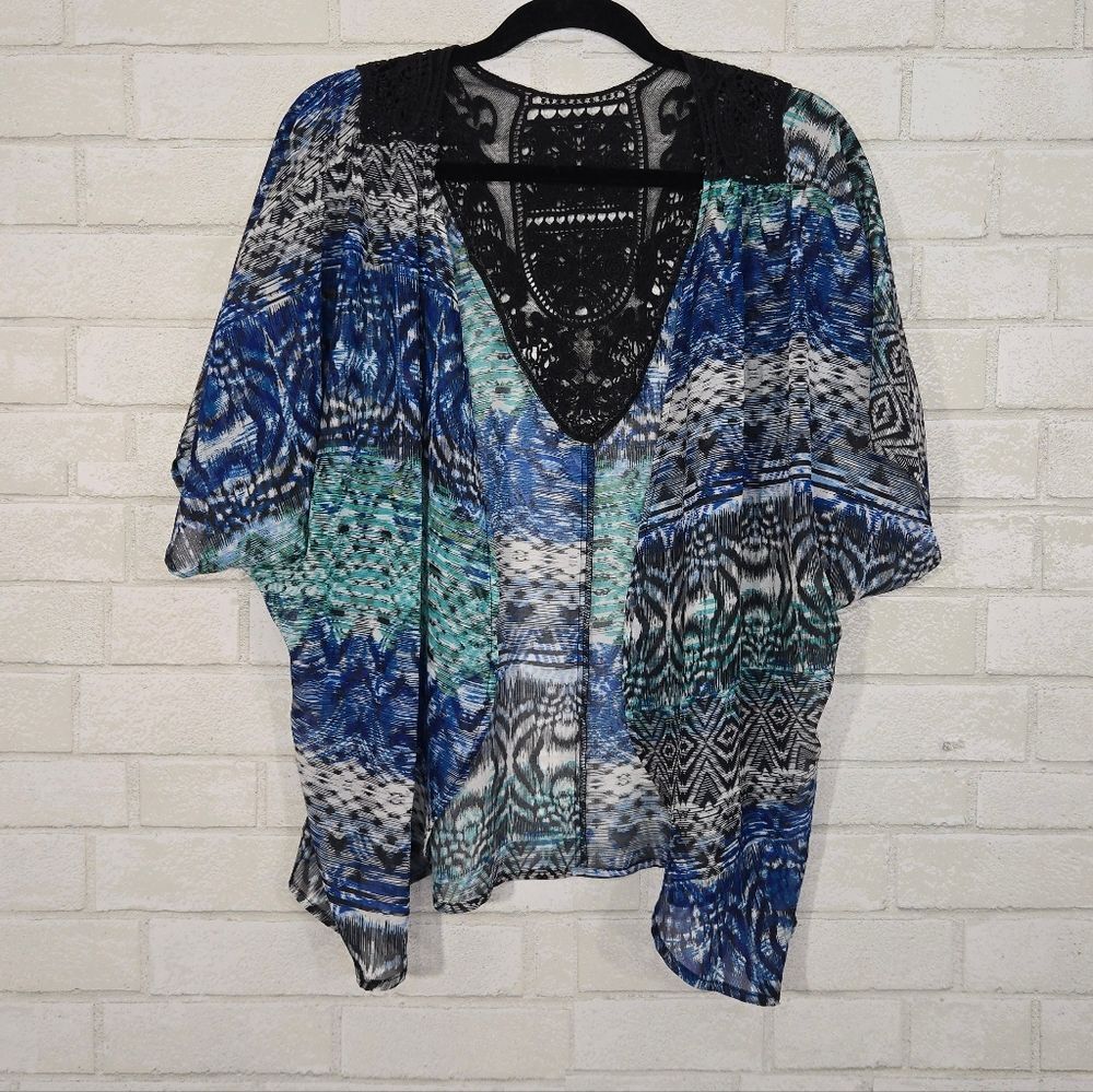 lightweight short sleeve kimono top